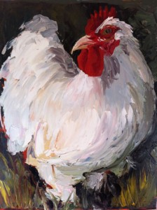 The White Hen 16 x 20 by Patricia Larking Green