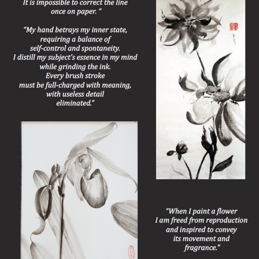 Sumie Class at The Japanese Culture Center Patricia Larkin